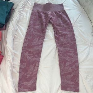 NVGTN pink camo leggings slightly worn good condition